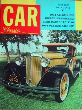 CAR CLASSICS 1967 JUNE Vol1 #2 - IMPERIAL ROADSTER